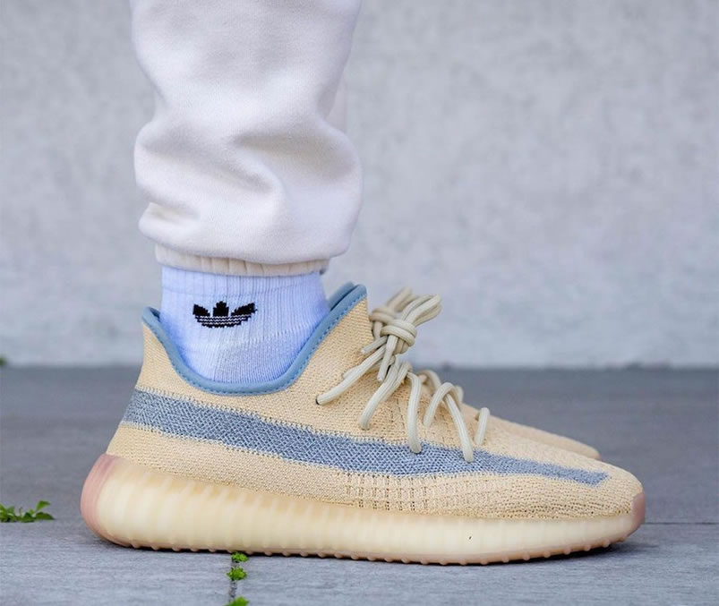 Adidas Yeezy Boost 350 V2 Linen 2020 Reflective On Feet Release Date Fy5158 (1) - newkick.app