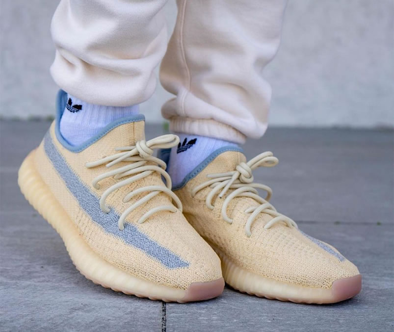 Adidas Yeezy Boost 350 V2 Linen 2020 Reflective On Feet Release Date Fy5158 (3) - newkick.app