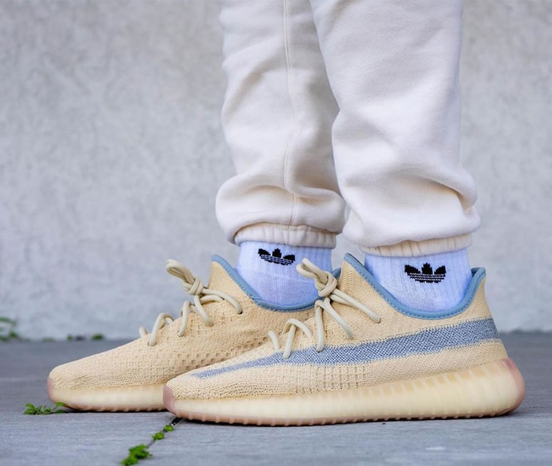 Adidas Yeezy Boost 350 V2 Linen 2020 Reflective On Feet Release Date Fy5158 (4) - newkick.app