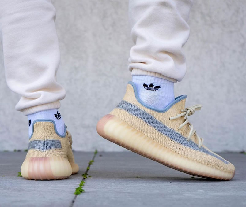 Adidas Yeezy Boost 350 V2 Linen 2020 Reflective On Feet Release Date Fy5158 (6) - newkick.app