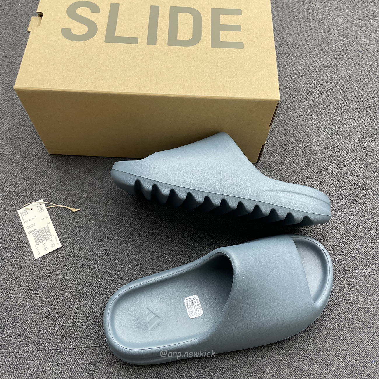 Adidas Yeezy Slide Slate Marine Id2349 (3) - newkick.app