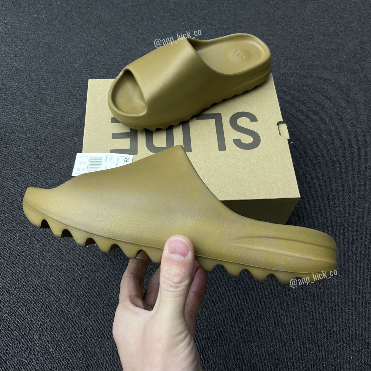 Adidas Yeezy Slider Ochre Anpkick Gw1931 (2) - newkick.app