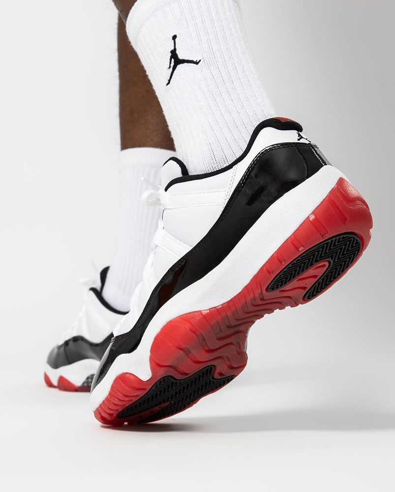 Air Jordan 11 Low Concord 2020 White Bred On Feet Release Date Av2187 160 (2) - newkick.app