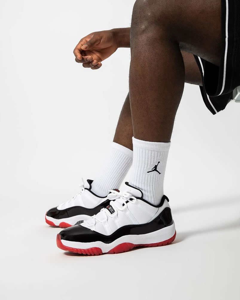 Air Jordan 11 Low Concord 2020 White Bred On Feet Release Date Av2187 160 (3) - newkick.app