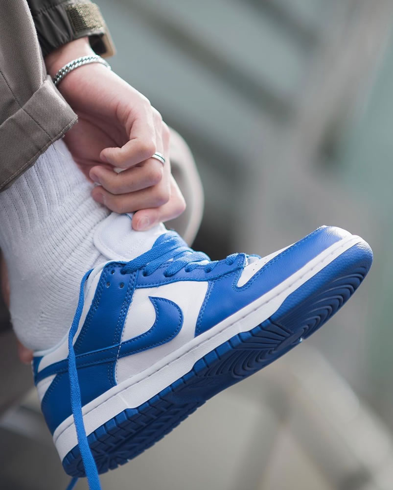 Nike Sb Dunk Low Sp Kentucky Varsity Royal Blue Cu1726 100 On Feet (4) - newkick.app