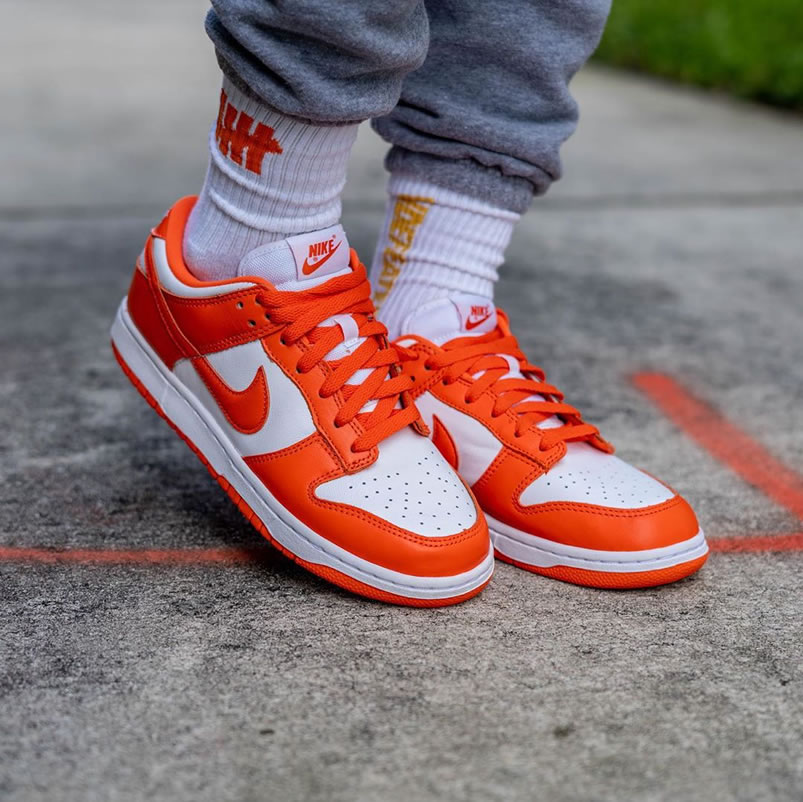 Nike Sb Dunk Low Sp Syracuse Orange Blaze Cu1726 101 On Feet (6) - newkick.app