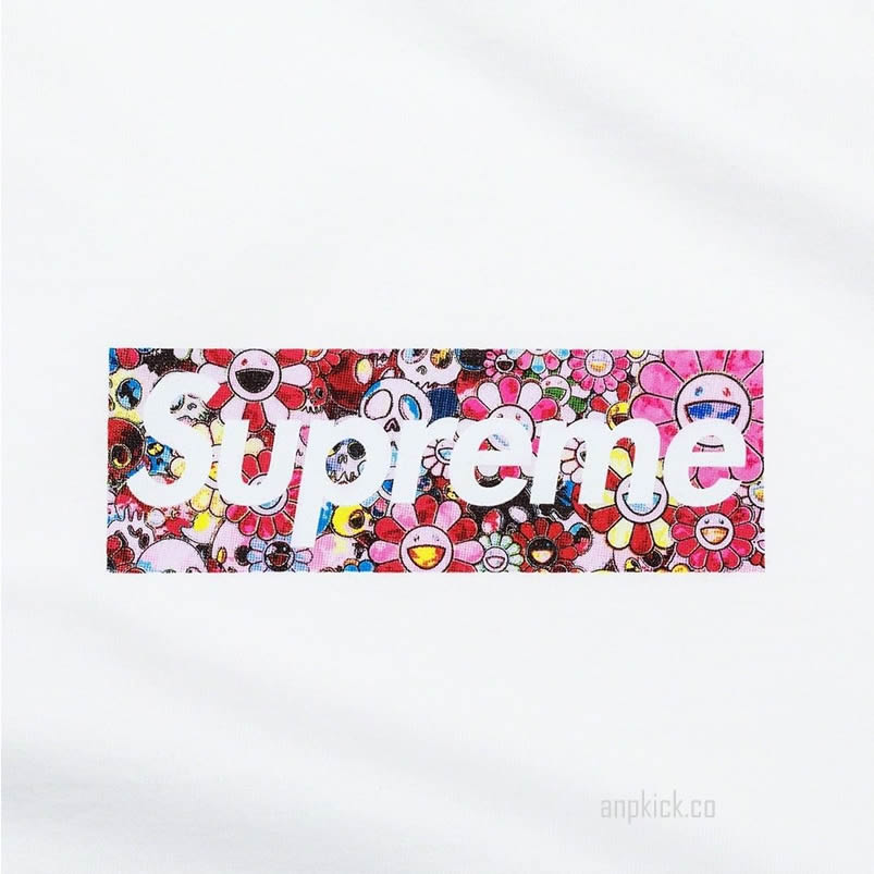 Supreme Covid 19 Relief Box Logo Tee T Shirt Takashi Murakami Kaikai Kiki Flower Skulls (3) - newkick.app