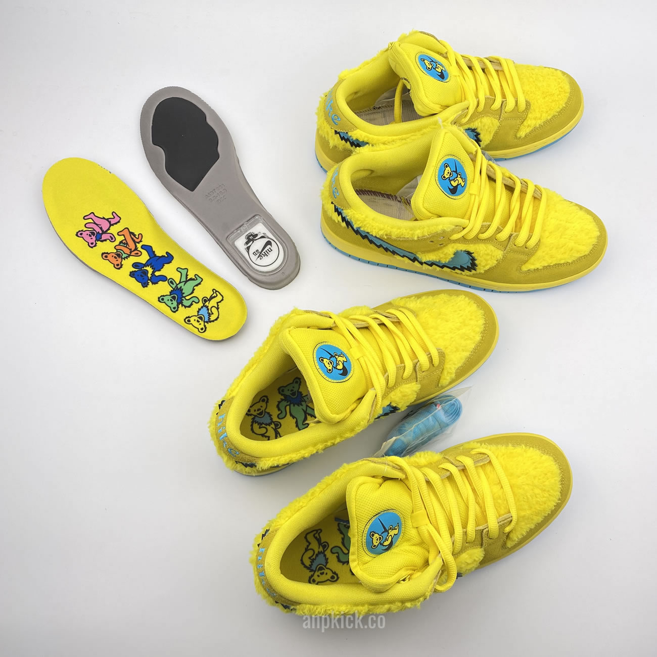 Grateful Dead Bears Nike Sb Dunk Low Yellow Bear Cj5378 700 (8) - newkick.app