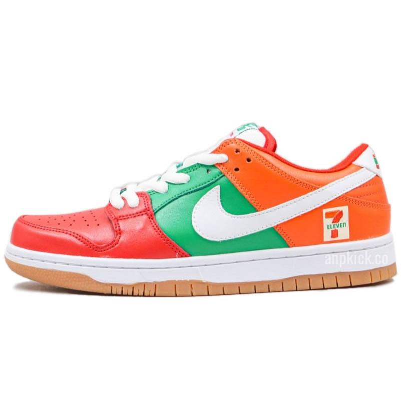 Nike Sb Dunk Low 7 Eleven Red Orange Green Skateboarding Shoes Cz5130 600 (1) - newkick.app