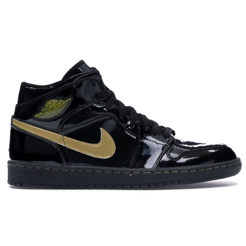 Air Jordan 1 High Og Black Gold Patent Leather New Release Date 555088 032 (8) - newkick.app