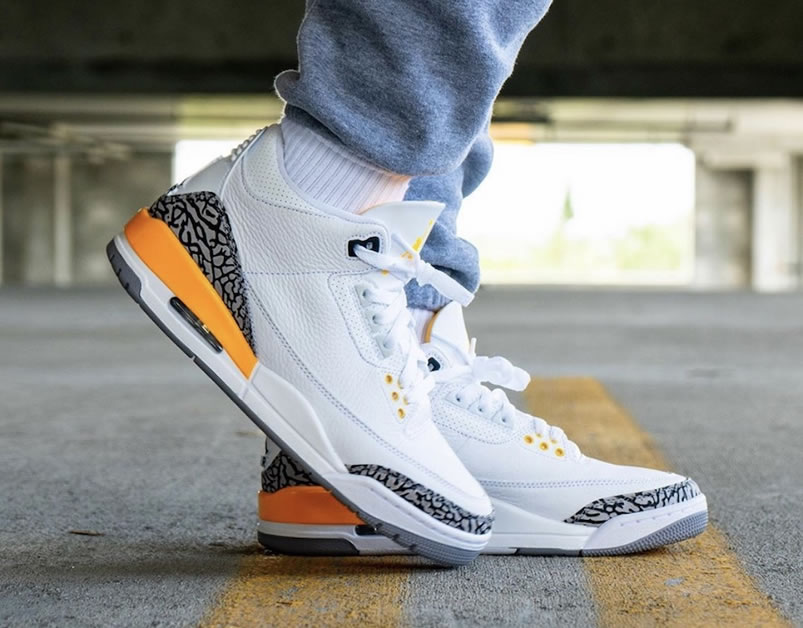 Air Jordan 3 Retro Laser Orange On Feet Ck9246 108 (1) - newkick.app