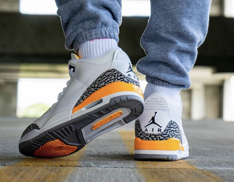 Air Jordan 3 Retro Laser Orange On Feet Ck9246 108 (3) - newkick.app