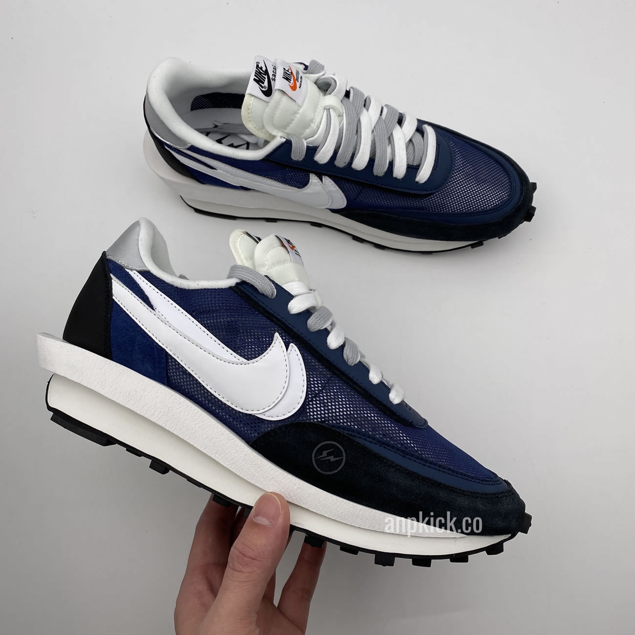 Sacai Fragment Design Nike Lvd Waffle Daybreak Grid Navy Blue Black Bv0073 008 (13) - newkick.app