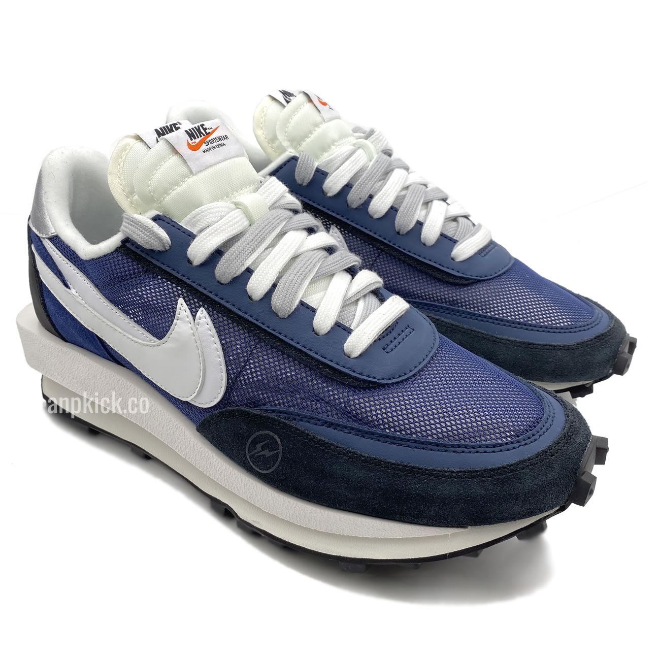 Sacai Fragment Design Nike Lvd Waffle Daybreak Grid Navy Blue Black Bv0073 008 (2) - newkick.app