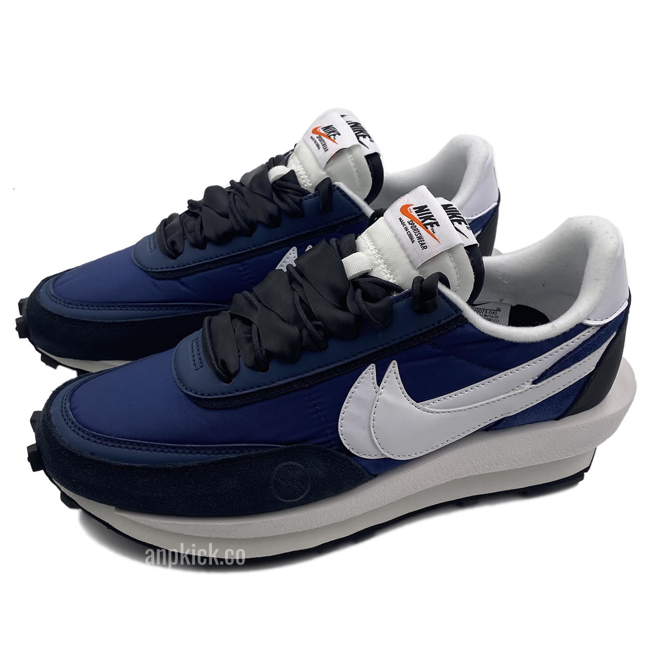 Sacai Fragment Design Nike Lvd Waffle Daybreak Navy Blue Black Bv0073 041 (2) - newkick.app