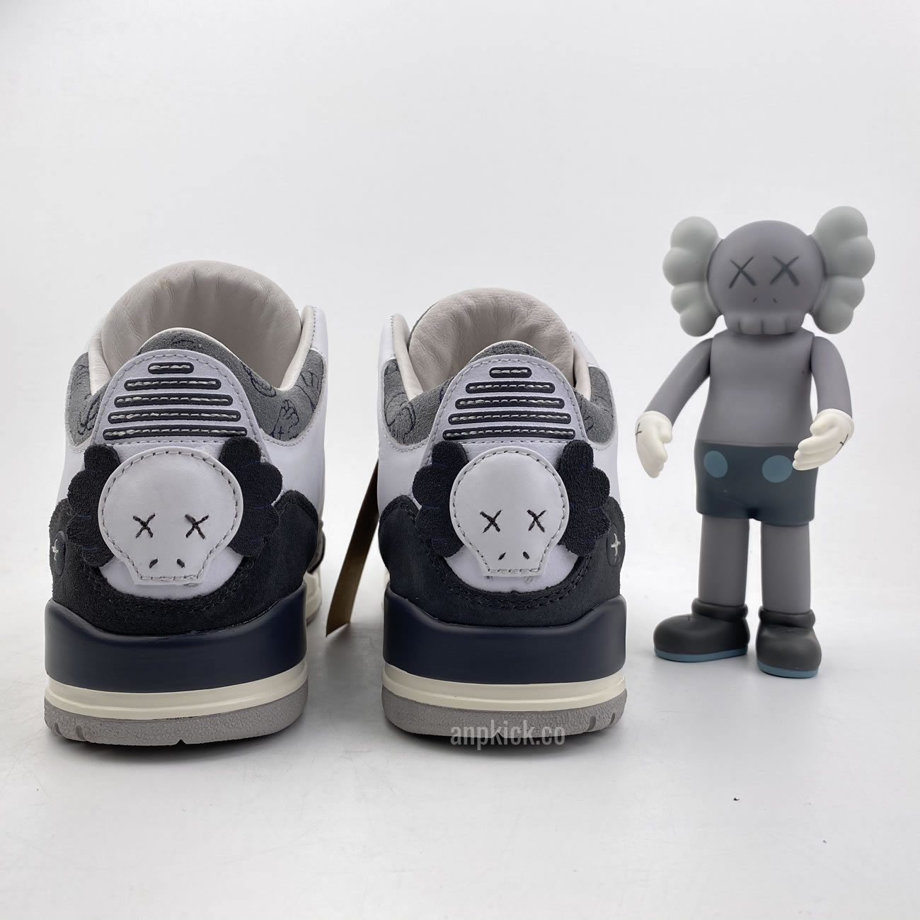 Kaws Air Jordan 3 Fresh Water White Light Grey New Release For Sale (4) - newkick.app