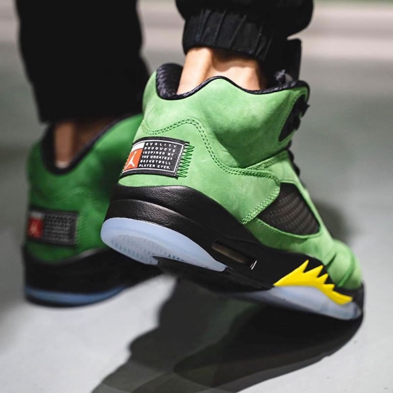 Air Jordan 5 Oregon Ducks Elevate 2020 On Feet Ck6631 307 (3) - newkick.app