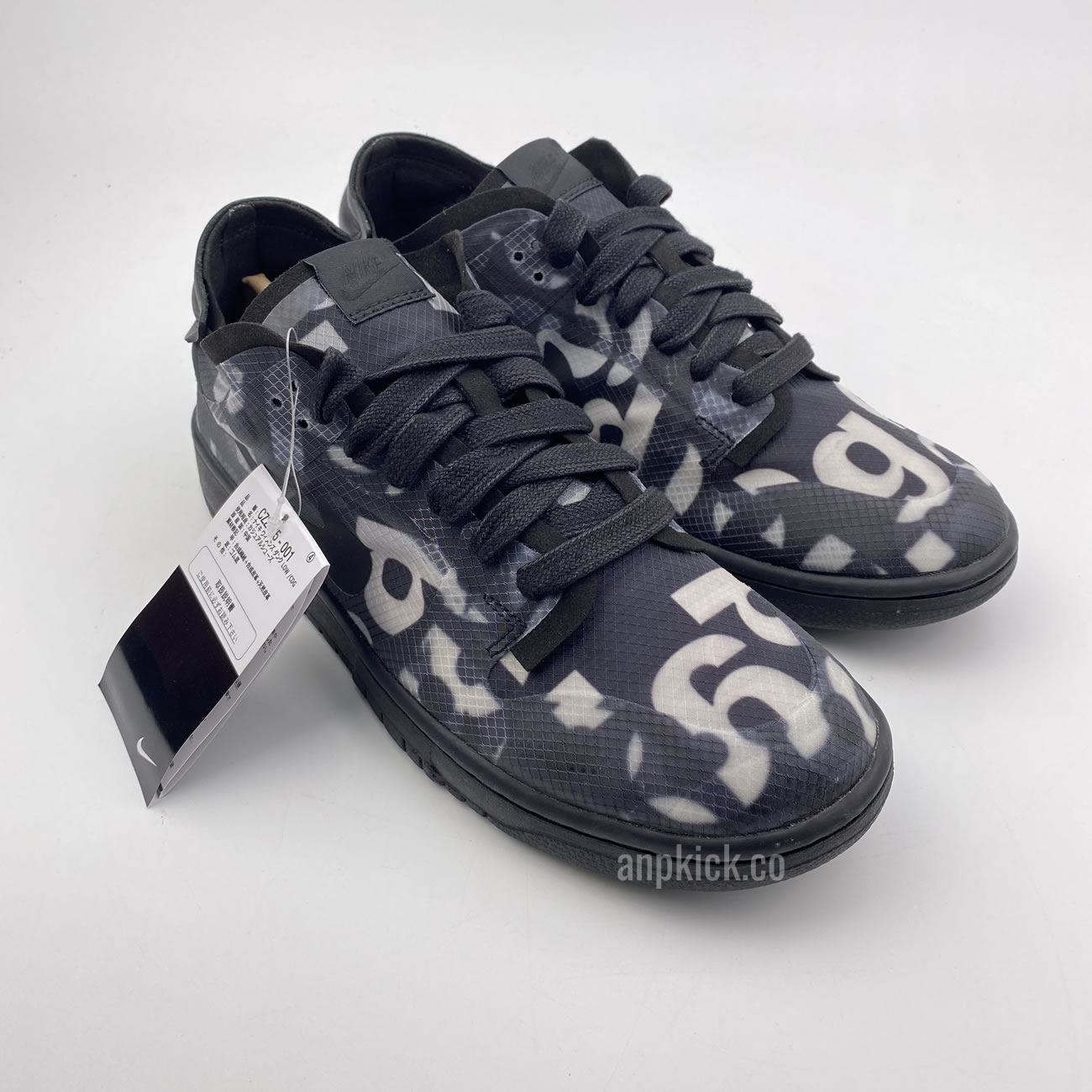 Comme Des Garcons Cdg Nike Dunk Low Black Cz2675 001 (3) - newkick.app