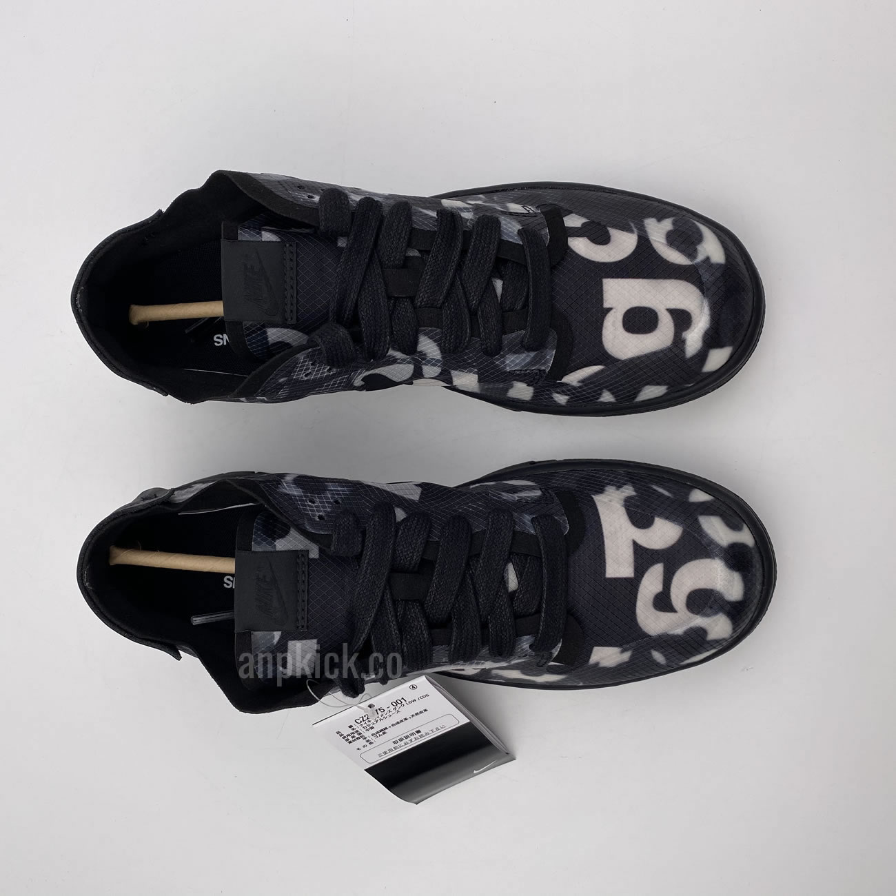 Comme Des Garcons Cdg Nike Dunk Low Black Cz2675 001 (5) - newkick.app