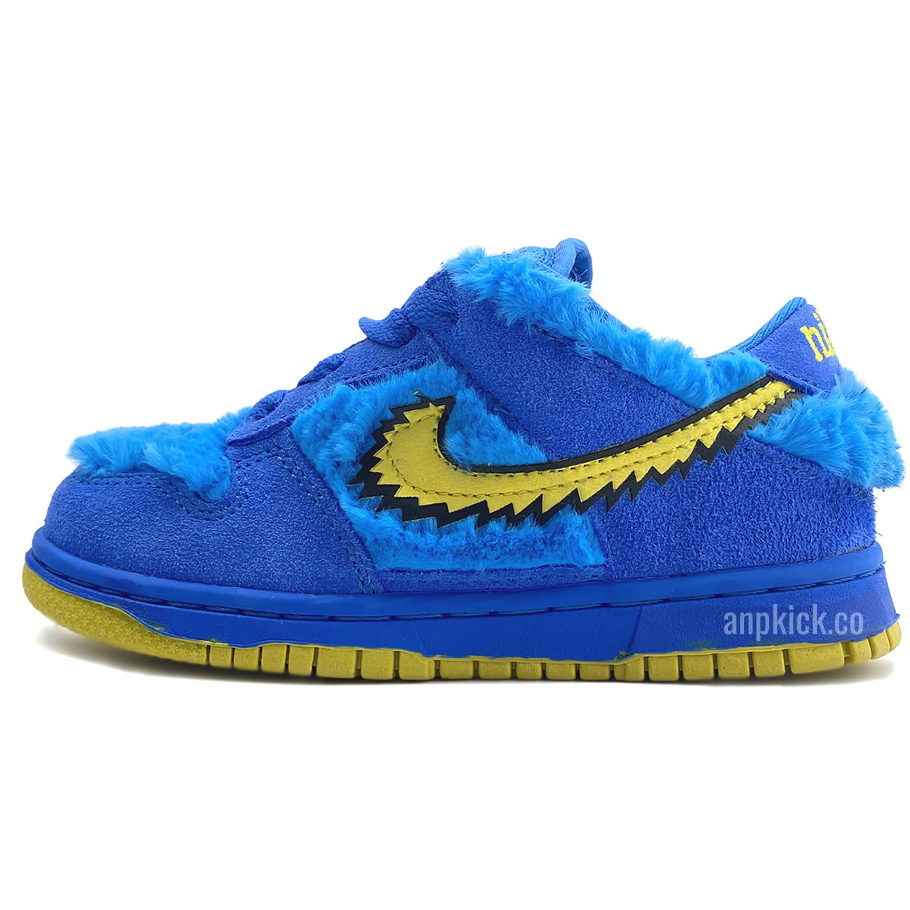 Kids Childrens Grateful Dead Bears Nike Sb Dunk Low Blue Bear Cu1727 105 (1) - newkick.app