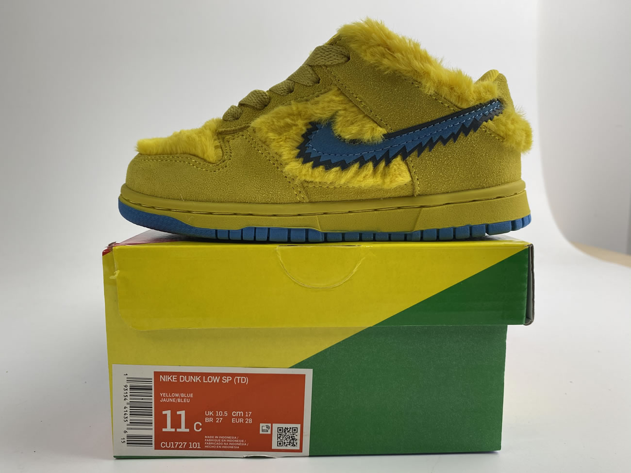 Kids Childrens Grateful Dead Bears Nike Sb Dunk Low Yellow Pink Orange Blue Green Release For Sale (10) - newkick.app