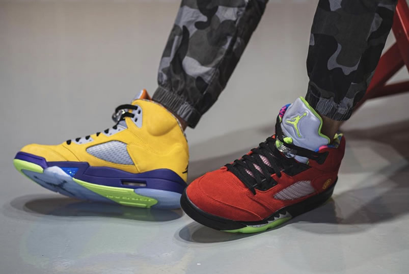 Air Jordan 5 What The 2020 Release Date Cz5725 700 On Feet (6) - newkick.app