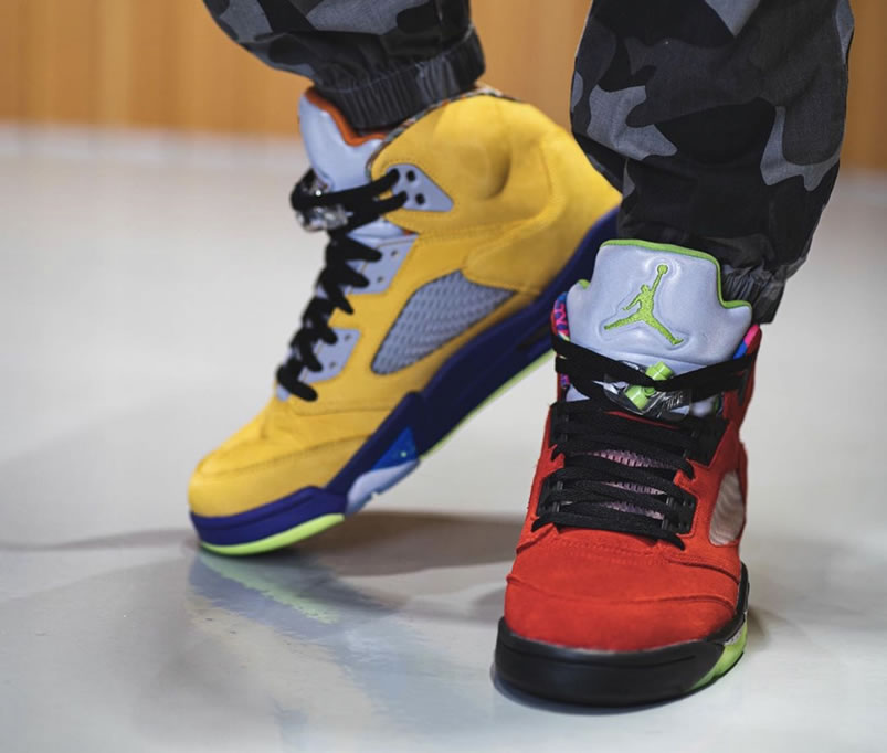 Air Jordan 5 What The 2020 Release Date Cz5725 700 On Feet (7) - newkick.app