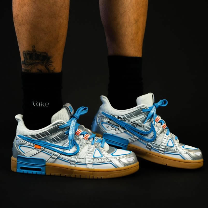 Off White Nike Air Rubber Dunk University Blue Release Date On Feet Cu6015 100 (1) - newkick.app