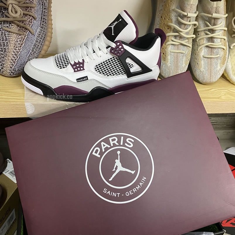 Air Jordan 4 Retro Paris Saint Germain Psg Neutral Grey Bordeaux Cz5624 100 (18) - newkick.app