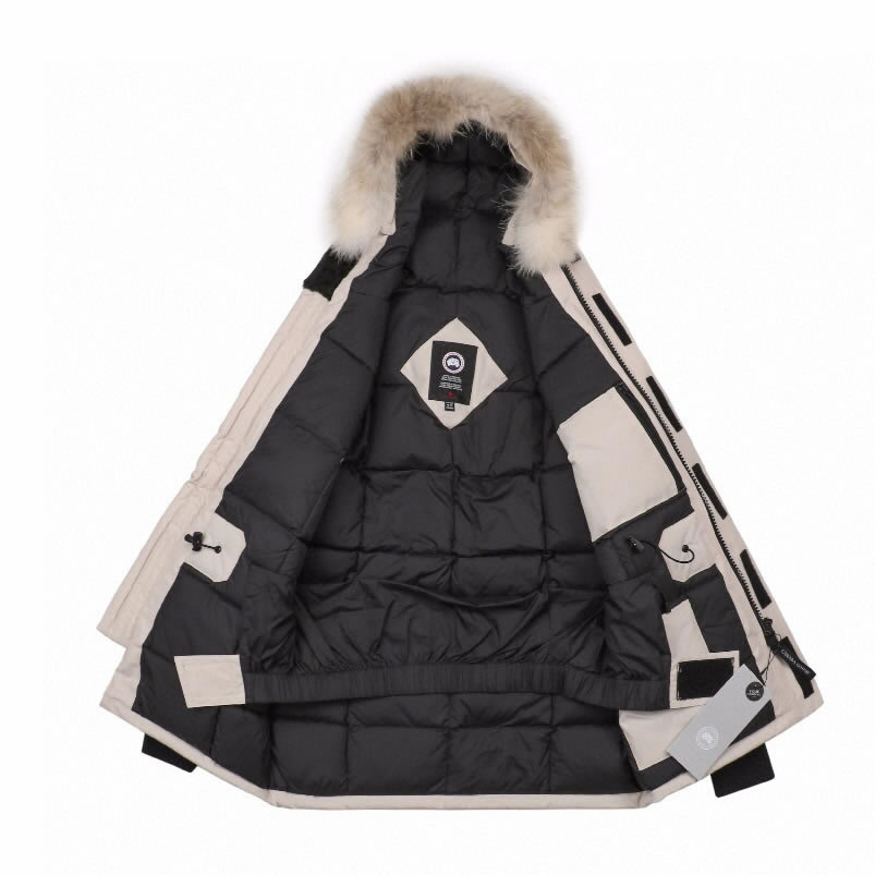 08 Canada Goose 19fw Expedition 4660ma Down Jacket Coat Cream White (3) - newkick.app