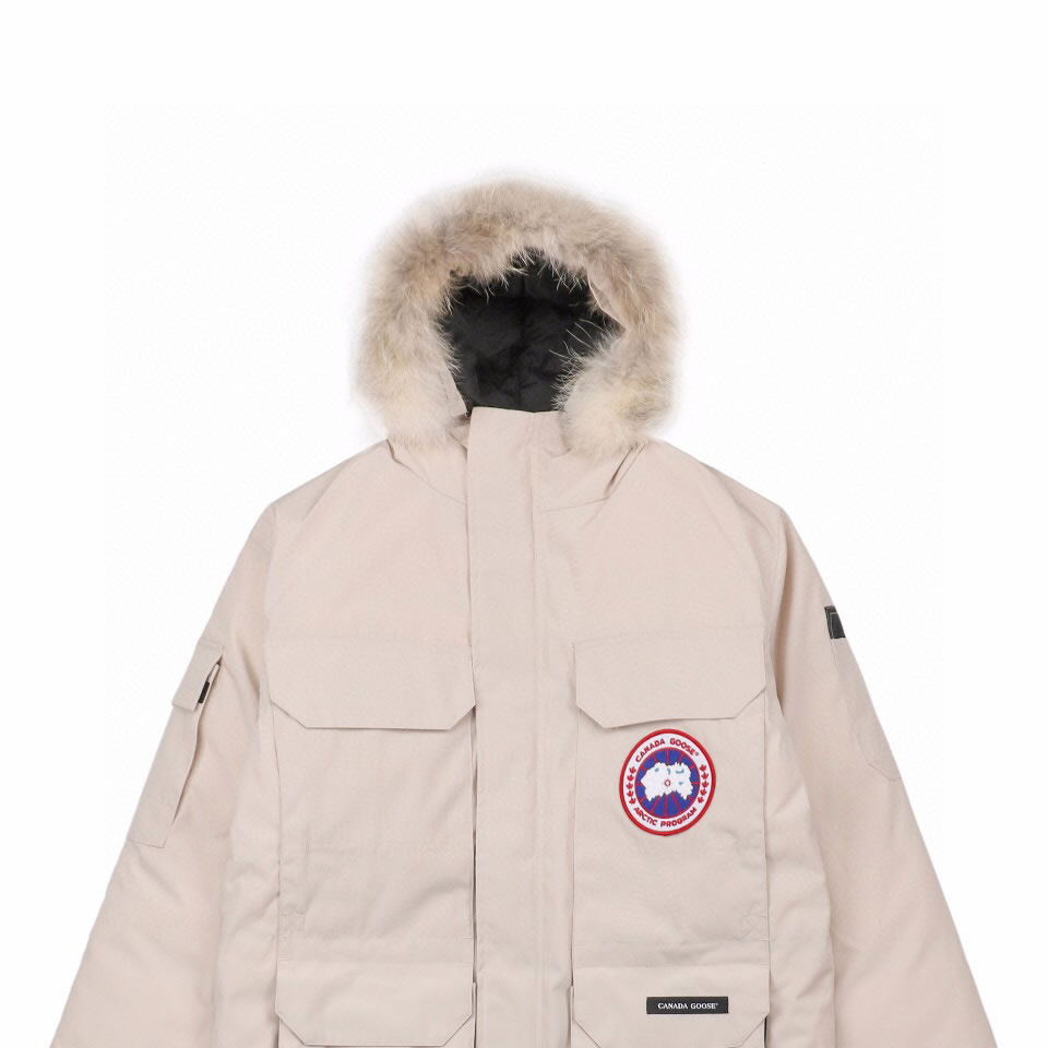 08 Canada Goose 19fw Expedition 4660ma Down Jacket Coat Cream White (4) - newkick.app