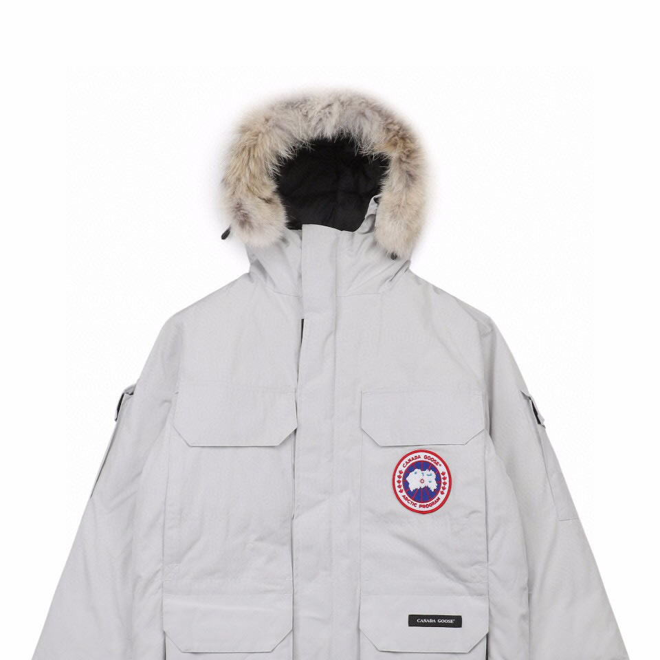 08 Canada Goose 19fw Expedition 4660ma Down Jacket Coat Silver White (4) - newkick.app