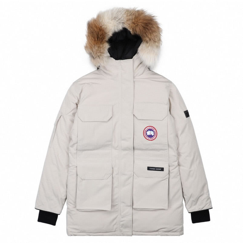 09 Canada Goose 19fw Expedition 4660la Down Jacket Coat Cream White (1) - newkick.app