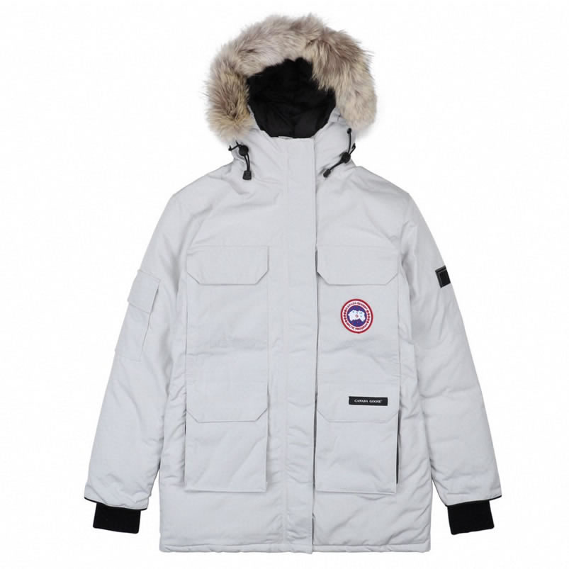 09 Canada Goose 19fw Expedition 4660la Down Jacket Coat Silver White (1) - newkick.app