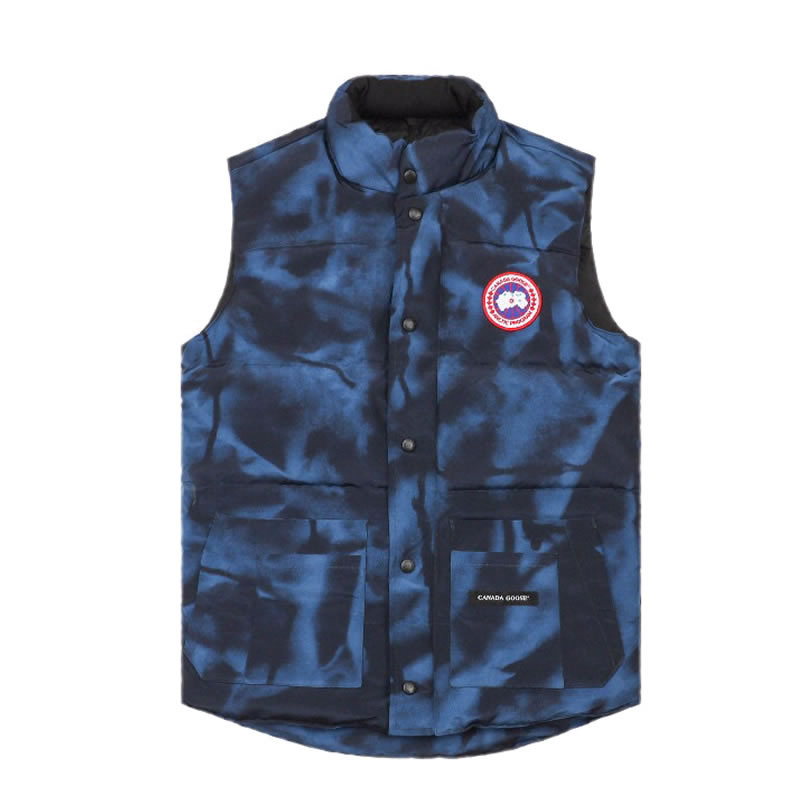 Canada Goose 4154m Freestyle Crew Vest Camouflage Blue (1) - newkick.app