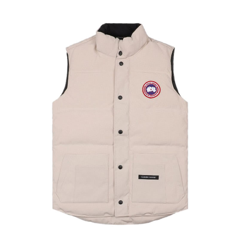 Canada Goose 4154m Freestyle Crew Vest Cream White (1) - newkick.app