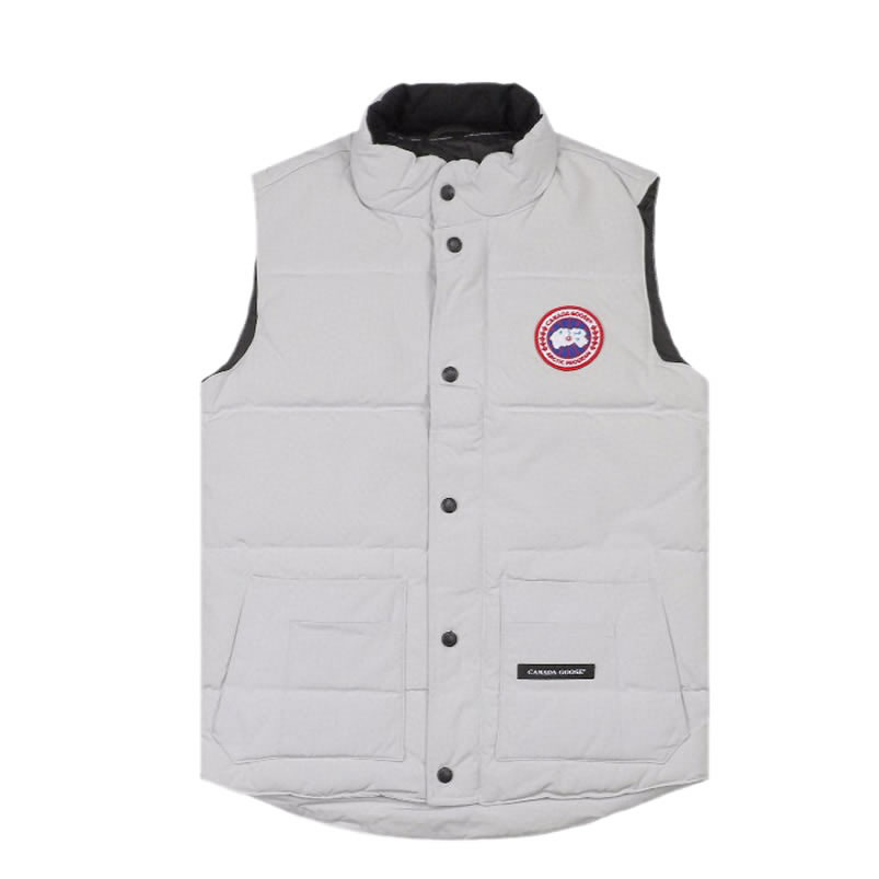 Canada Goose 4154m Freestyle Crew Vest Silver White (1) - newkick.app