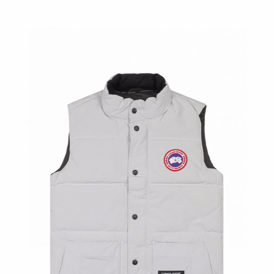 Canada Goose 4154m Freestyle Crew Vest Silver White (3) - newkick.app