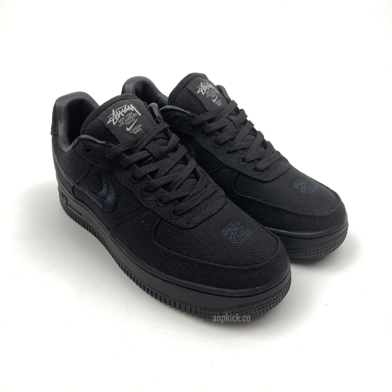 Stussy Nike Air Force 1 Low Black Cz9084 001 Release Date (2) - newkick.app