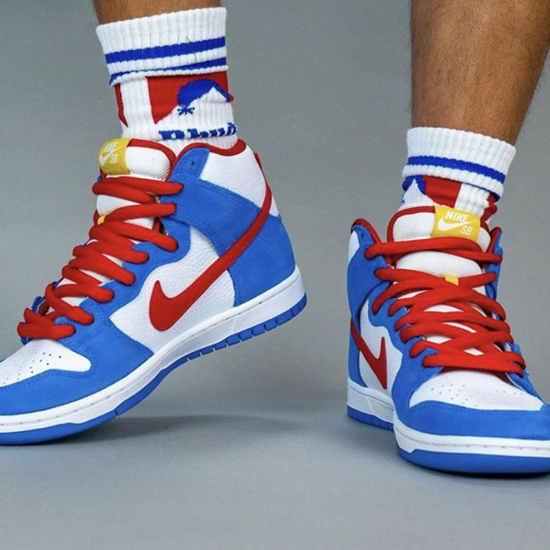 Nike Sb Dunk High Doraemon New Release Date On Feet Ci2692 400 (2) - newkick.app