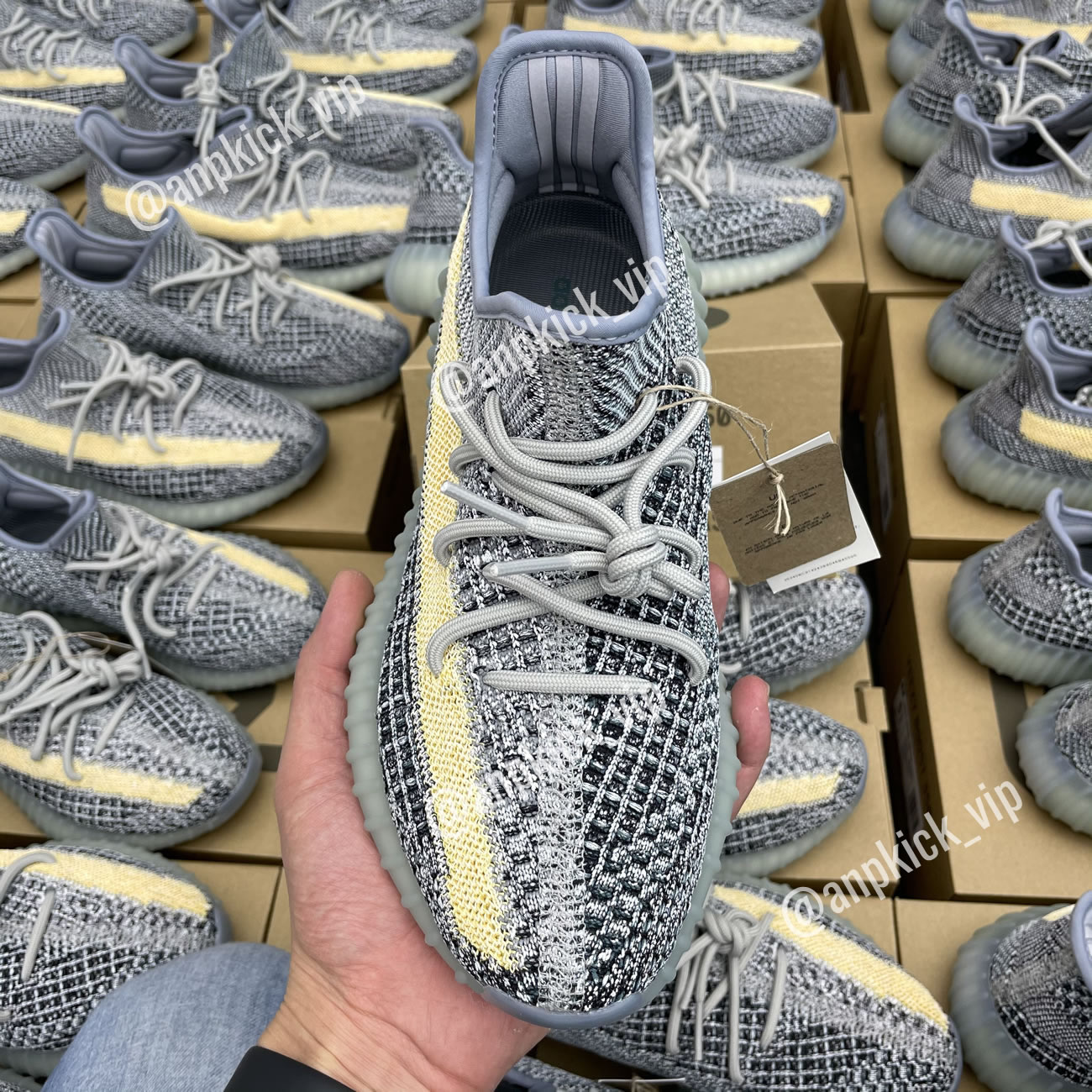 Adidas Anpkick Yeezy Boost 350 V2 Ash Blue Gy7657 (2) - newkick.app