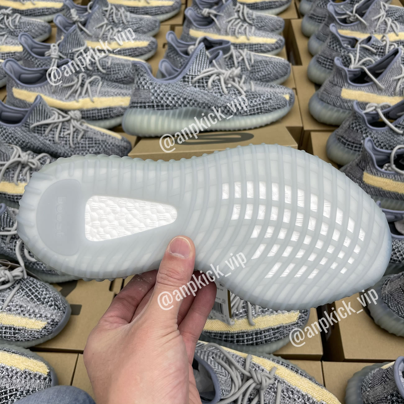 Adidas Anpkick Yeezy Boost 350 V2 Ash Blue Gy7657 (8) - newkick.app