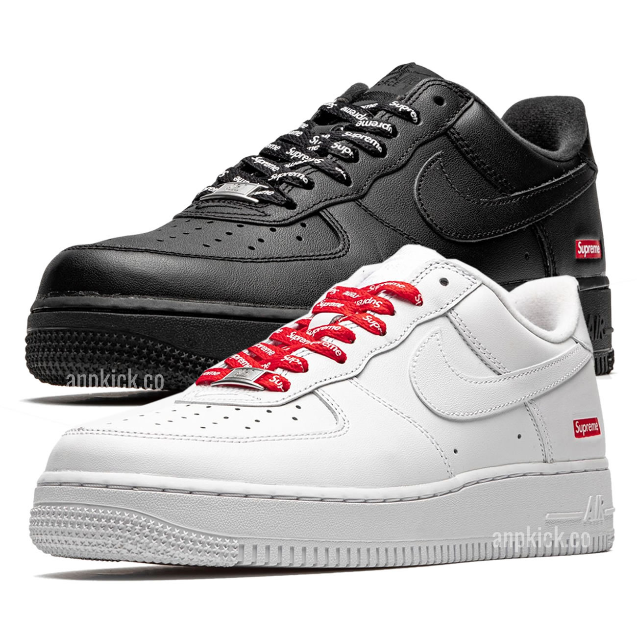 Air Force 1 Low Supreme White Cu9225 100 Black Cu9225 001 - newkick.app