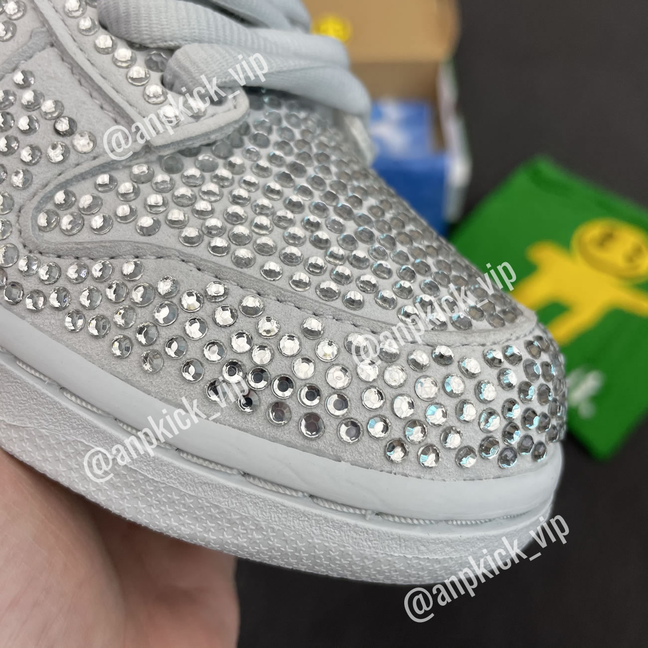 Anpkick Nike Dunk Low Cactus Plant Flea Market Swarovski Crystals Cz2670 001 (7) - newkick.app