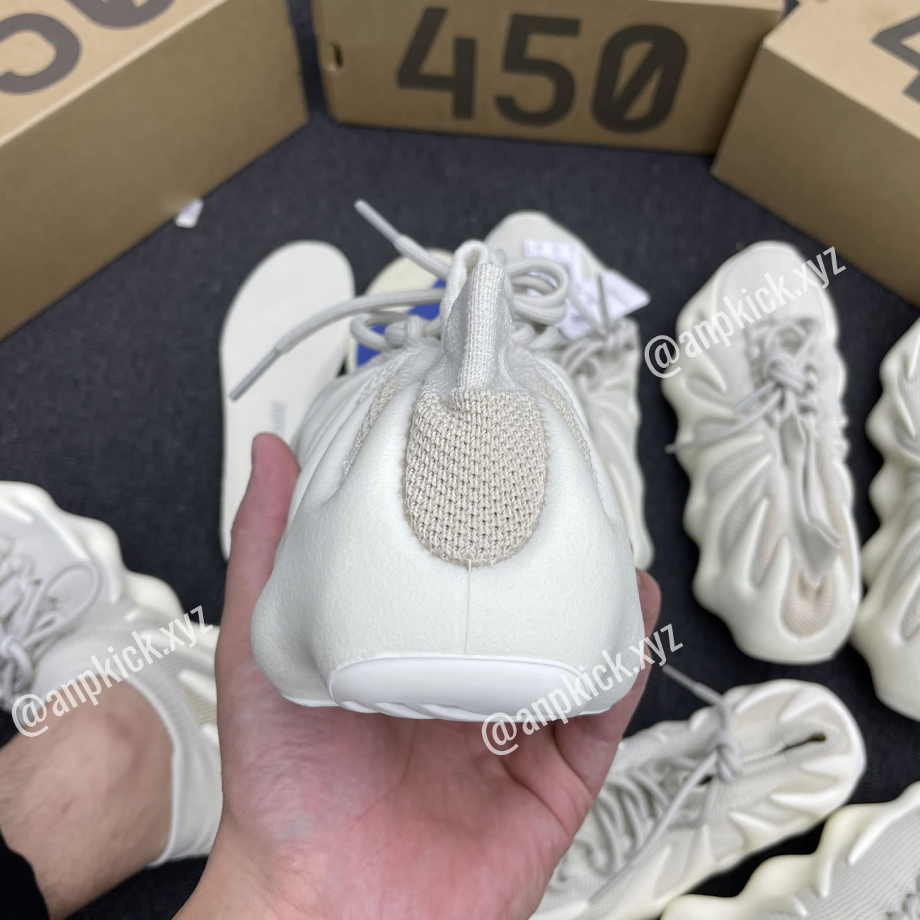 Adidas Yeezy 450 Cloud White Anpkick H68038 (2) - newkick.app