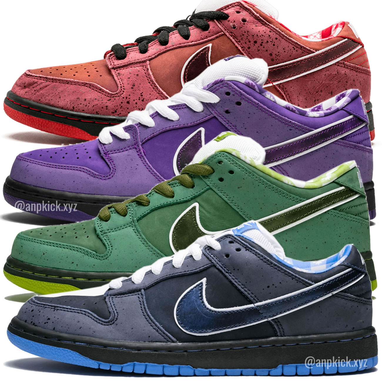 Anpkick Nike Sb Dunk Low Concepts Blue Green Purple Red Lobster 4 Colors (1) - newkick.app