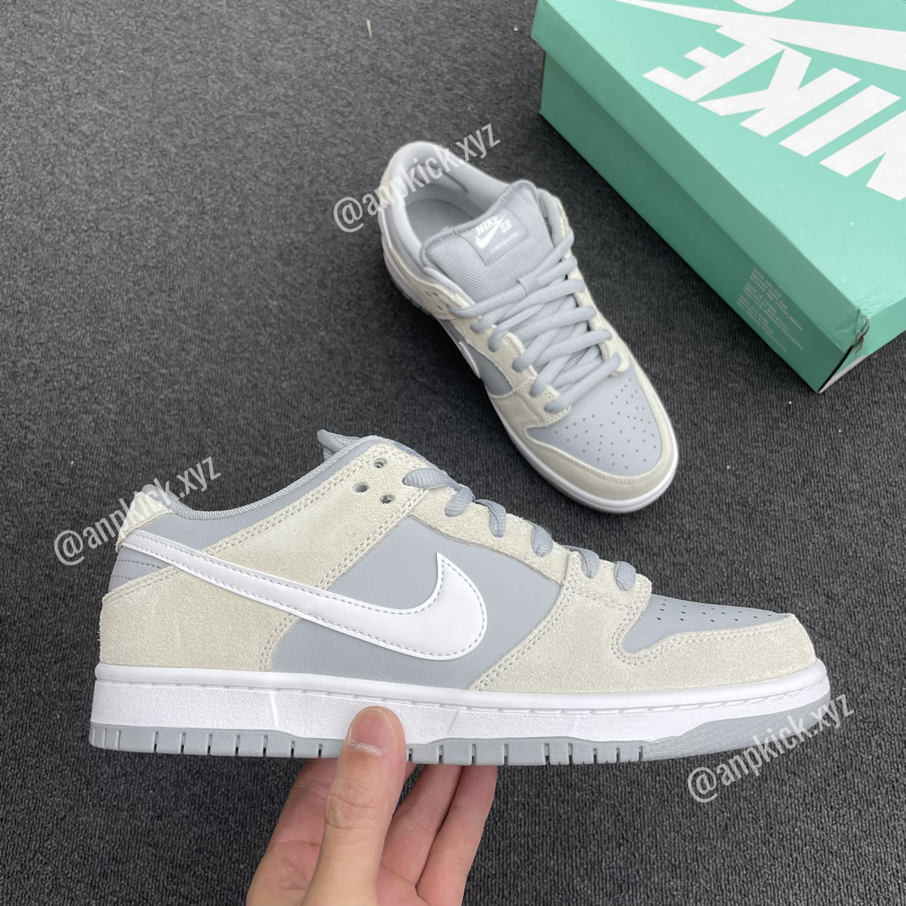 Anpkick Nike Dunk Low Summit White Vast Grey Ar0778 110 (3) - newkick.app