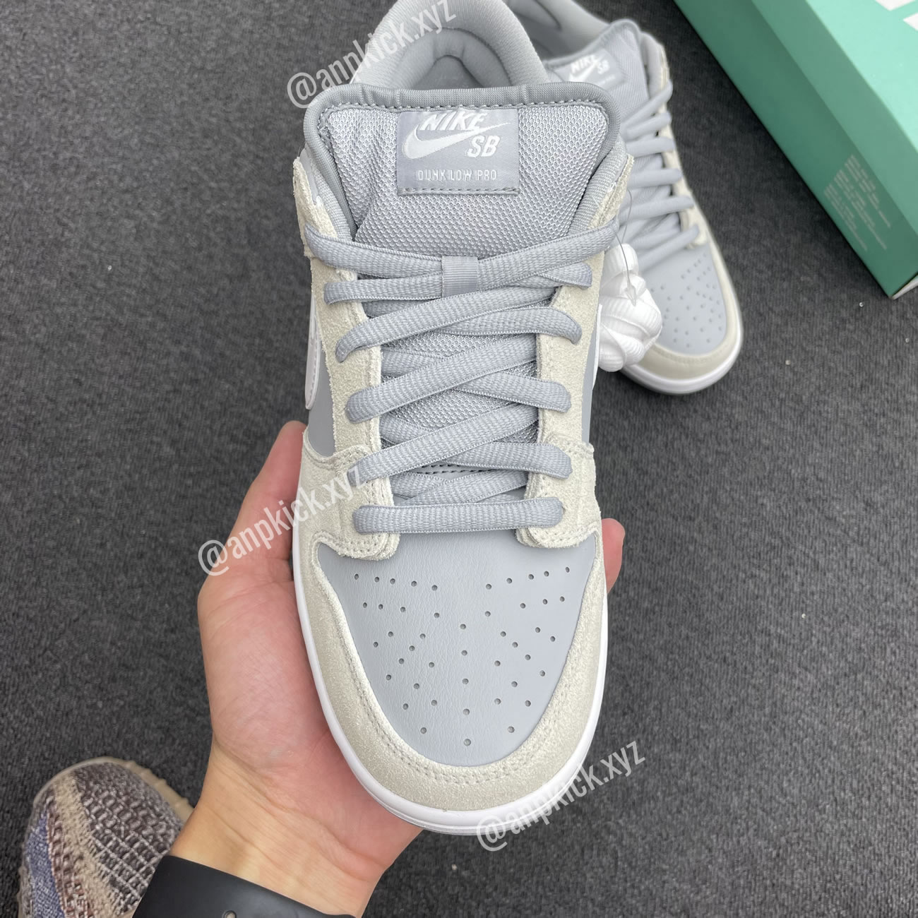 Anpkick Nike Dunk Low Summit White Vast Grey Ar0778 110 (5) - newkick.app