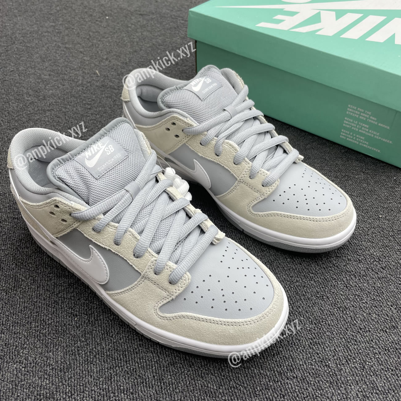 Anpkick Nike Dunk Low Summit White Vast Grey Ar0778 110 (6) - newkick.app