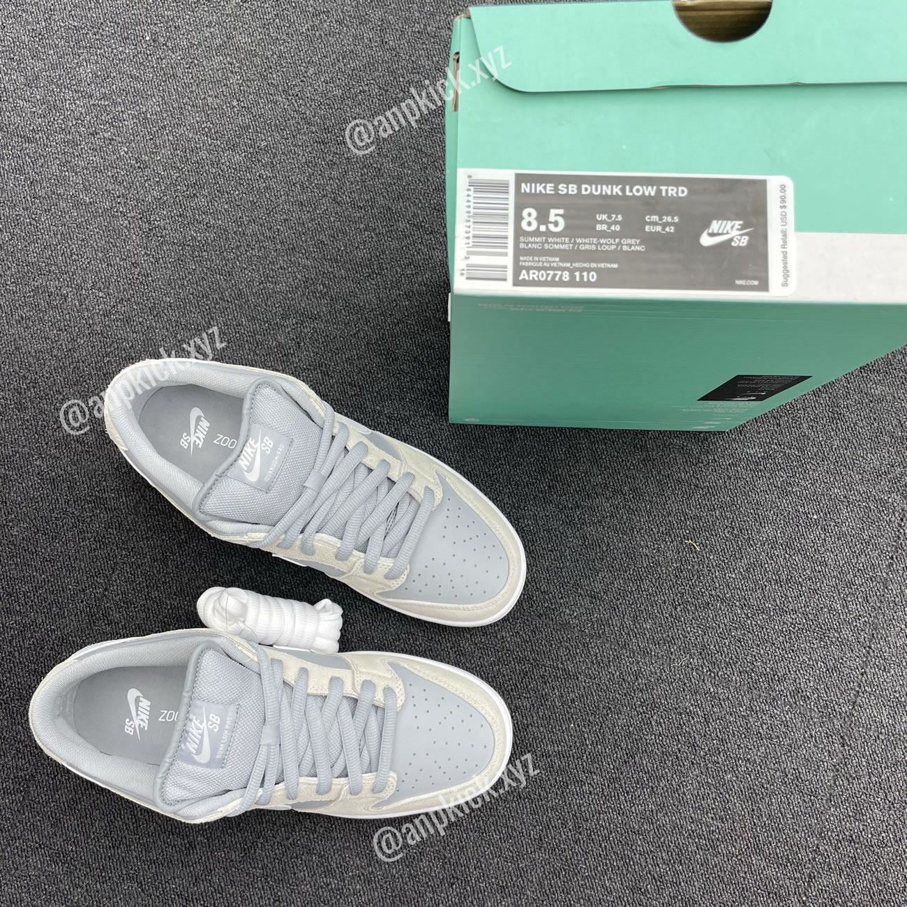 Anpkick Nike Dunk Low Summit White Vast Grey Ar0778 110 (8) - newkick.app